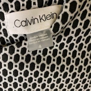 Black & White Calvin Klein Shift Dress Size 4